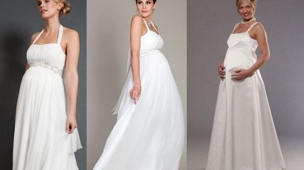 Самые красивые свадебные платья для беременных (ФОТО)