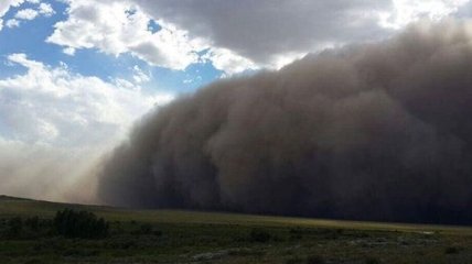 В Казахстане пронесся мощный ураган