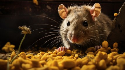 В холодное время года мыши ищут убежище