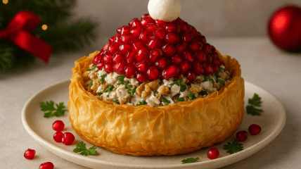 Салат "Шапка Санти"