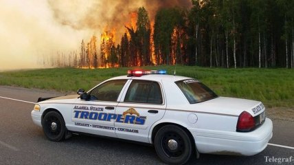 На Аляске в США вспыхнули лесные пожары
