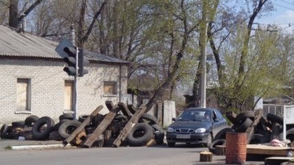 Все въезды в Славянск заблокированы Нацгвардией (Фото)