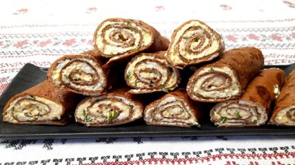 Печеночные рулетики