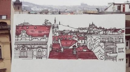 Художник потрясающе рисует города, которые посещает в Европе (Фото)
