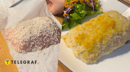 Курячі конвертики з помідором та сиром