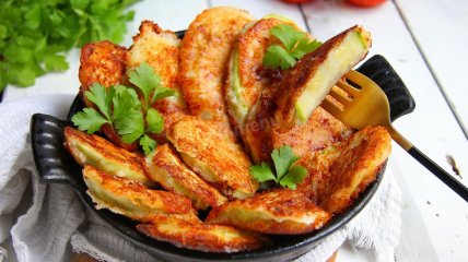 Кабачки в сырном кляре