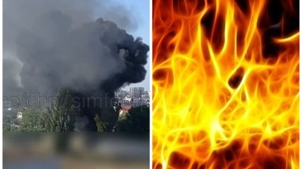 У Криму спалахнула військова частина: дим бачили за багато кілометрів (відео)