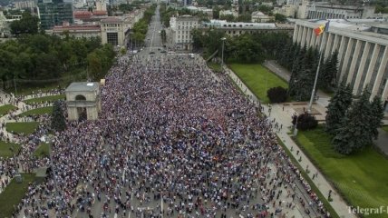 Организатор многотысячного митинга в Кишиневе: Завтра нас будет больше