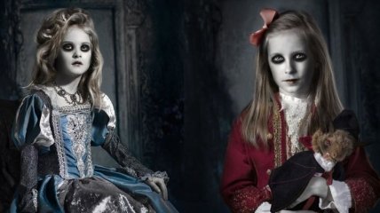 Фотограф создал удивительные портреты детей в образах маленьких вампиров (Фото) 