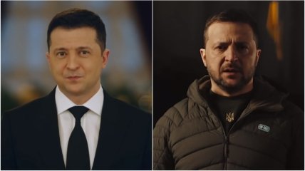 Володимир Зеленський разюче змінився з моменту новорічного вітання 2022 року