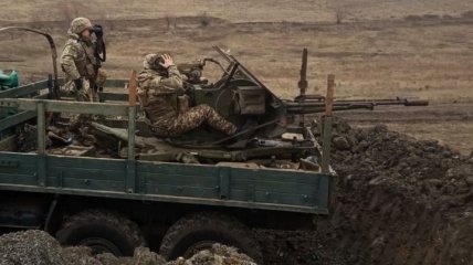 На Донетчине украинские зенитчики провели учебные стрельбы