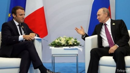 Путин призвал Макрона поддержать его идею по миссии ООН на Донбассе