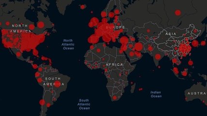 Карта коронавируса в Украине и мире 11 апреля: как распространяется Covid-19 (Онлайн)