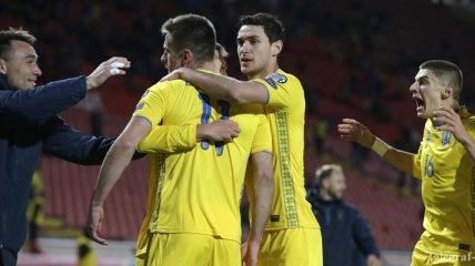 Сборная Украины спасла матч с сербами в добавленное время