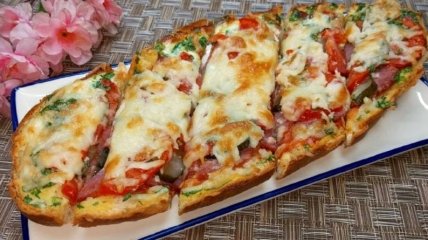 Пицца из батона - достойная замена классическому блюду