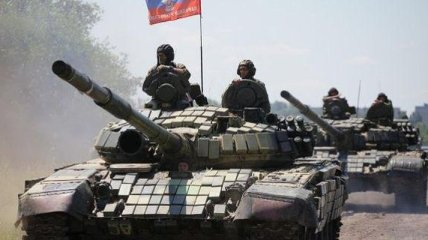 Разведка сообщает о том, что боевики пригнали в Луганск 24 танка