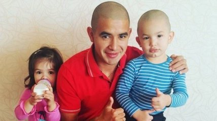 Новичок "Динамо" побрился налысо вместе со своим сыном (Фото)