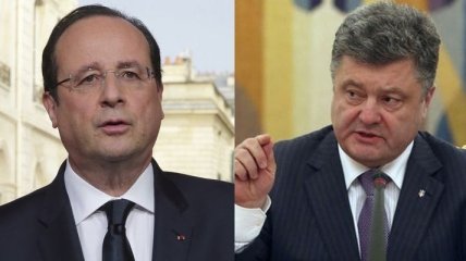 Порошенко пригласил Олланда посетить Украину