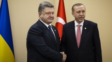 Порошенко проводит встречу с президентом Турции Эрдоганом
