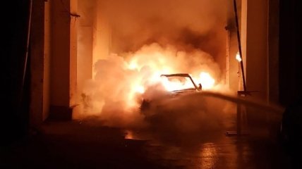 Поджог автомобиля Гонтаревой: случайность или спланированная акция (Фото, Видео)