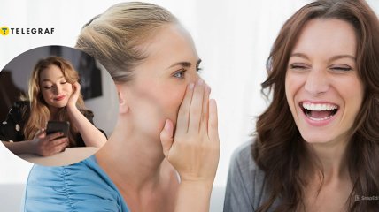 Женщины смеются