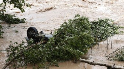 На границе Бразилии и Аргентины сильное наводнение 