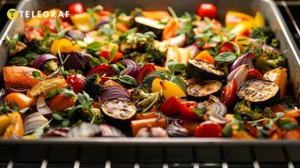 Запечені овочі - не лише смачні, але й корисні (зображення створено за допомогою ШІ)