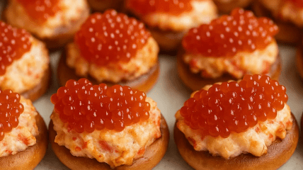 Бублики с крабовой начинкой