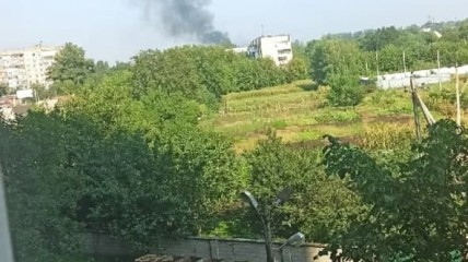 Утренний обстрел в Авдеевке 28 августа.