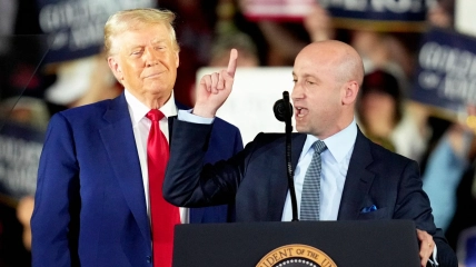 Дональд Трамп и Стивен Миллер