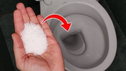 Уберите засор с помощью обычной поваренной соли