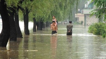 Пострадавшим от наводнения в КНДР выделили $1 млн помощи