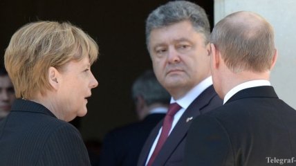 Порошенко, Меркель и Путин в четверг продолжат переговоры