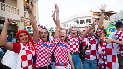 Хорватські вболівальники у Досі