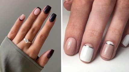 Крутые дизайны для коротких и средней длины ногтей
