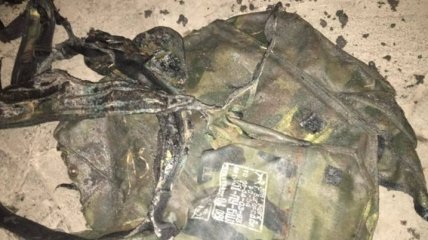 СБУ нашла в "серой зоне" обгоревший ранец российского десантника