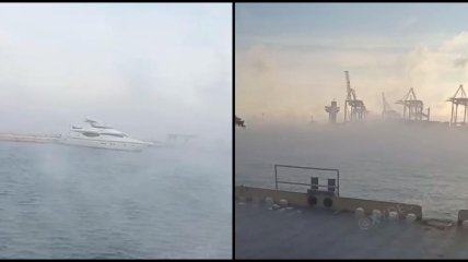 На морозе в Одессе "закипело" море: видео явления показали в сети