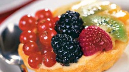 Фруктовые корзиночки из песочного теста