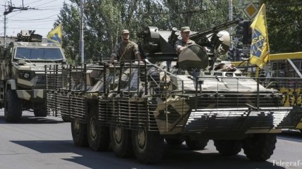 Боевики обстреляли колону ВСУ на Луганщине