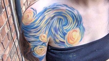 Татуировки, вдохновленные произведениями искусства (Фото)