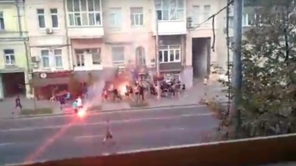 Драка футбольных фанатов в Киеве: 9 человек задержано 