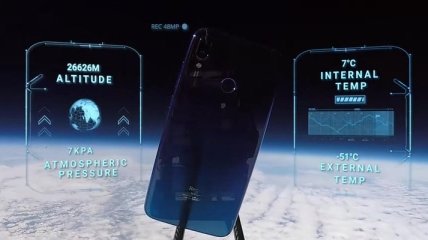 Redmi Note 7 в космосе: смартфон сделал снимки Земли и вернулся невредимым (Видео)