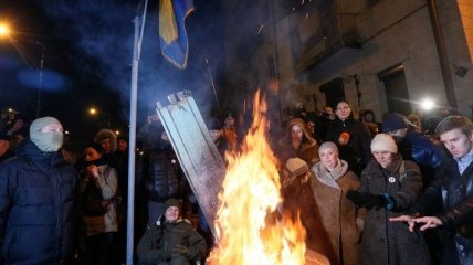 Поклонники Саакашвили собрались у столичного СИЗО