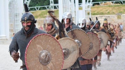 Древнеболгарские воины (реконструкция)