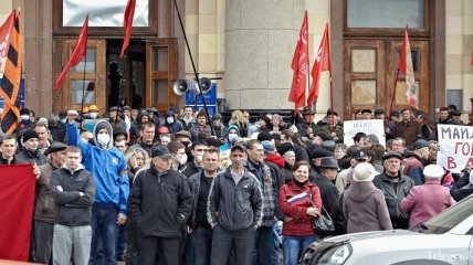 В Харькове в ходе столкновений на митингах пострадали 2 человека