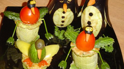Овощная закуска «Птичий рынок»