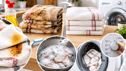 Стирка кухонных полотенец