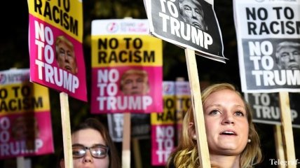В США началась неделя протестов против Трампа