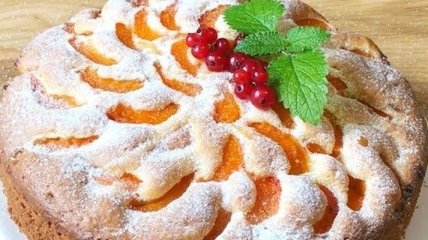 Рецепт дня: пирог с абрикосами