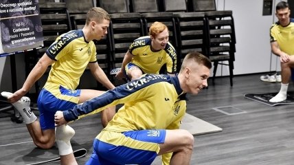 Тренировка сборной Украины